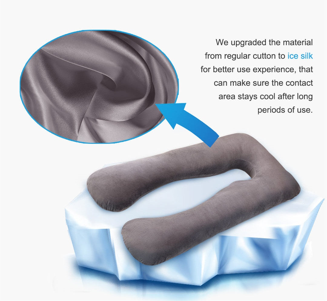 Sleeping Support Pillow For Pregnant Women U Shape Maternity Pillows Pregnancy Ice Silk